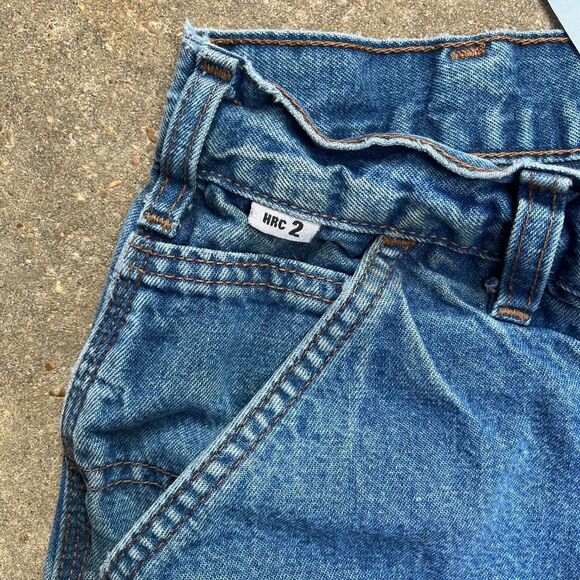 Carhartt Men's Blue Jeans 35x34 skater thrashed jeans denim carpenter - Picture 6 of 8